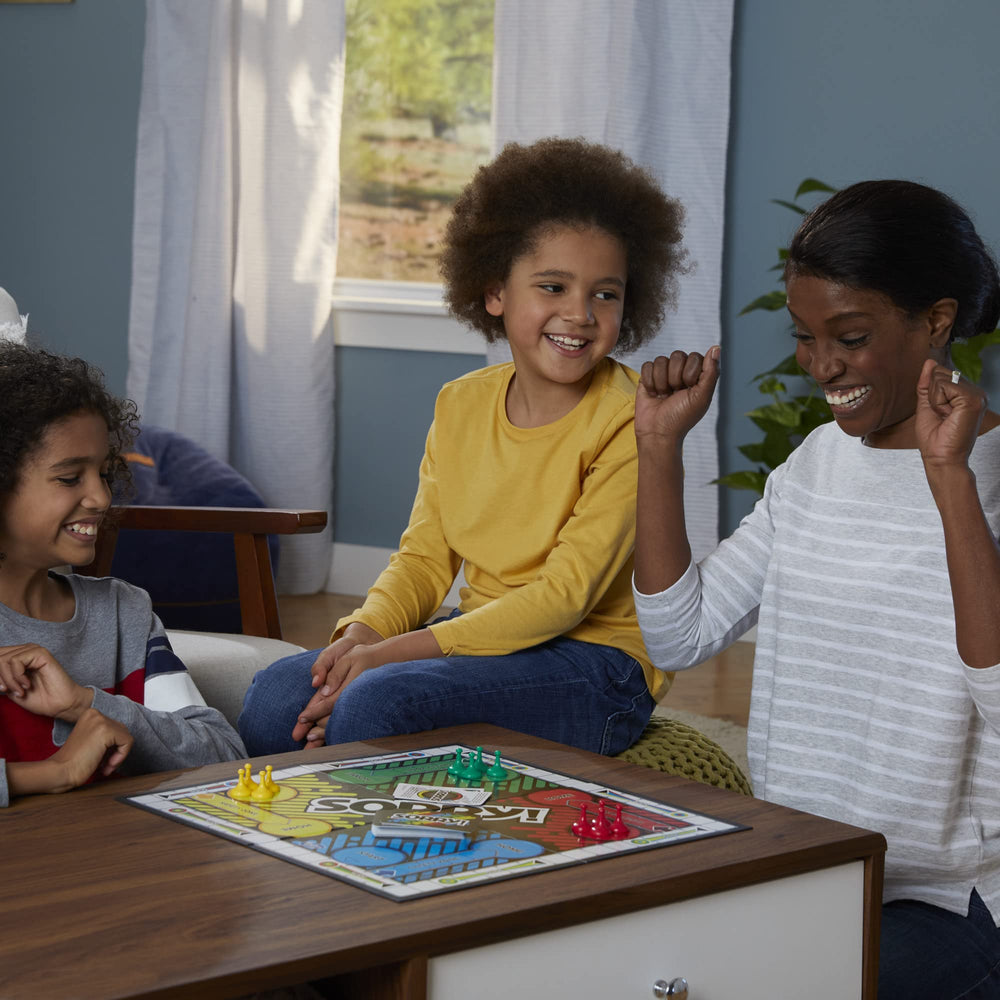 Hasbro Sorry! players holding pawns ready to strategize and bond.