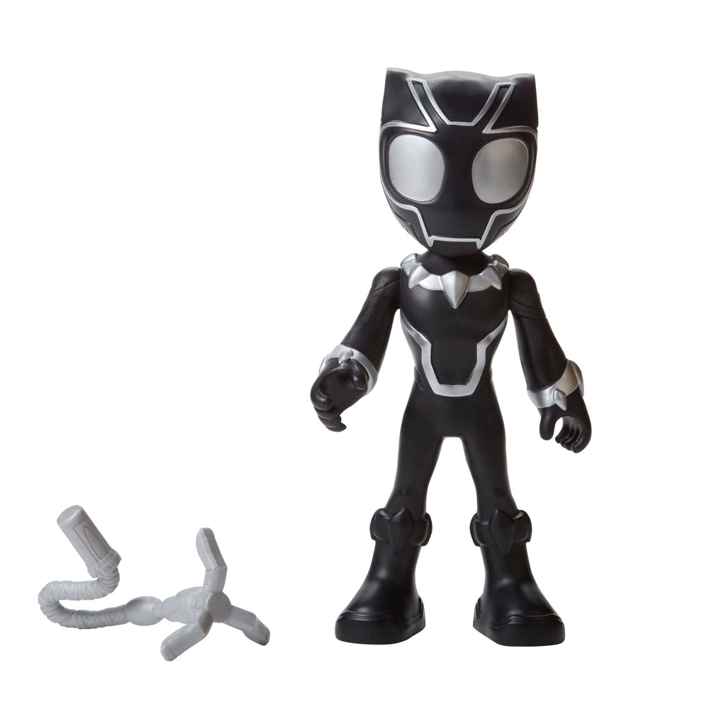 Hasbro Spidey and His Amazing Friends Black Panther 9-inch figure ready for imaginative play.