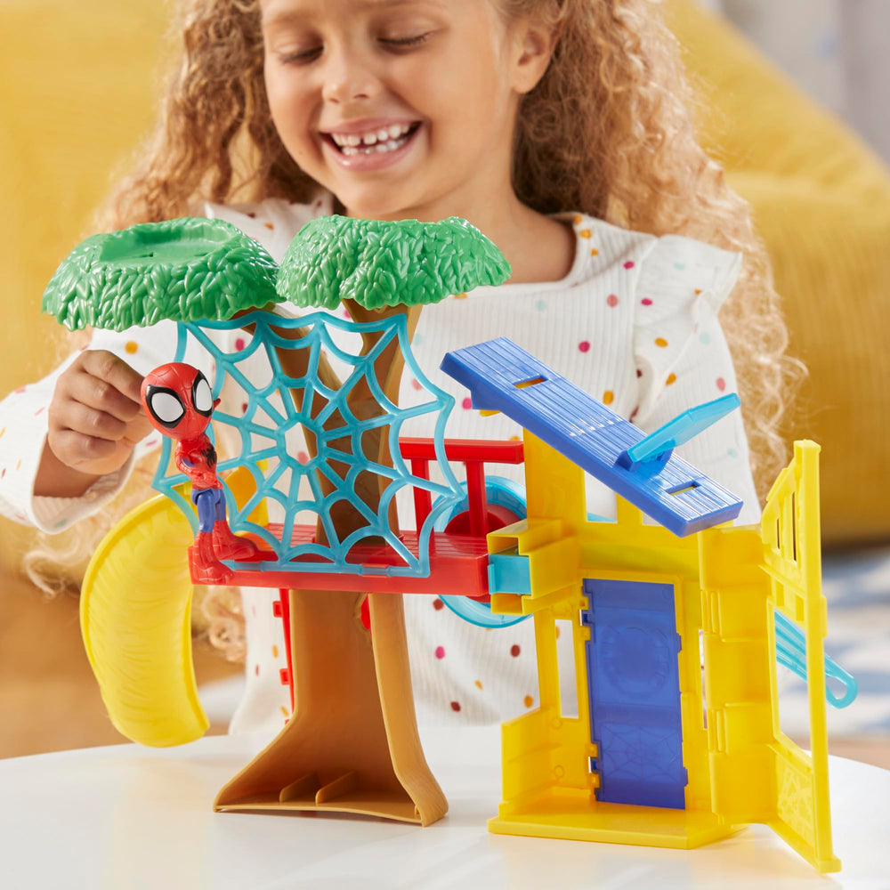 Hasbro Spidey Playground foldable design — easy storage and transport