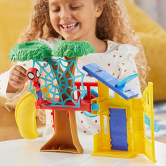 Hasbro Spidey Playground foldable design — easy storage and transport
