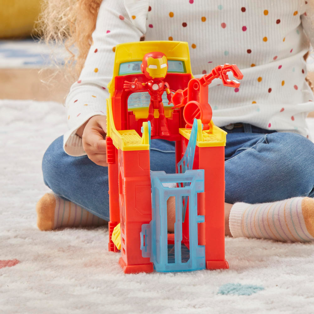Hasbro Spidey Stark Tower Dock-Ock door adds surprise.