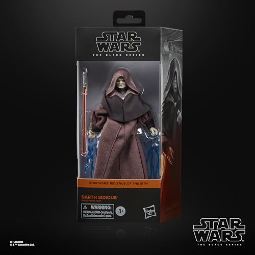 Hasbro Darth Sidious lightning hands add dramatic action poses.