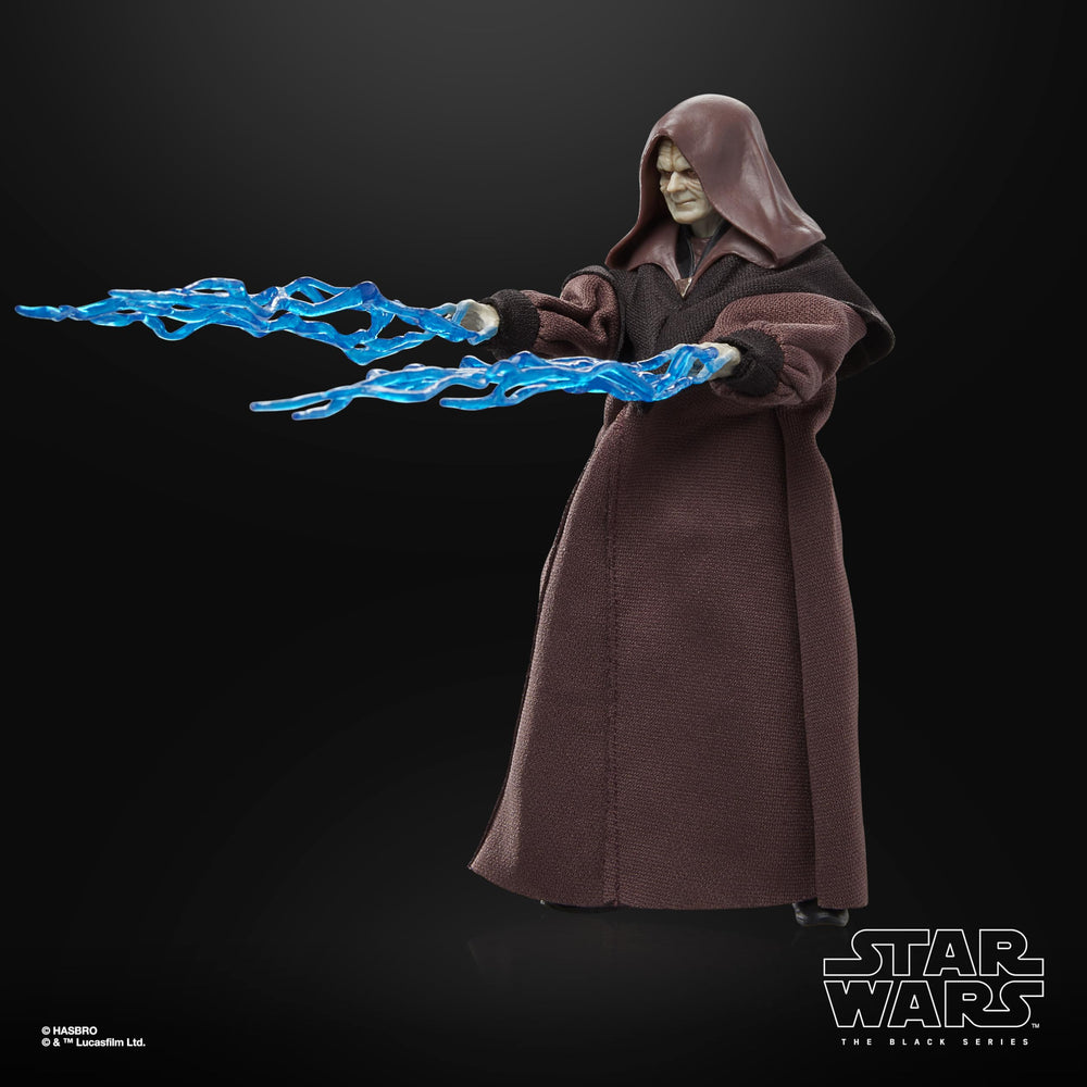 Hasbro Darth Sidious window box packaging for collectible display.