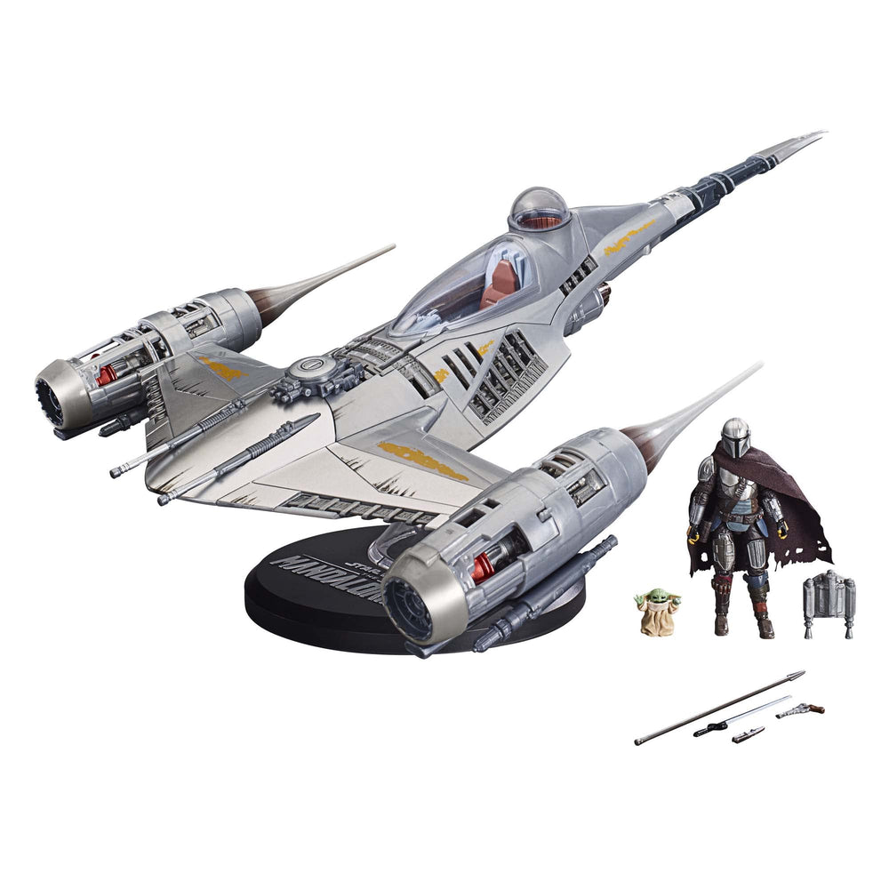 Hasbro Star Wars Vintage Collection Mandalorian N-1 Starfighter vehicle for imaginative play.