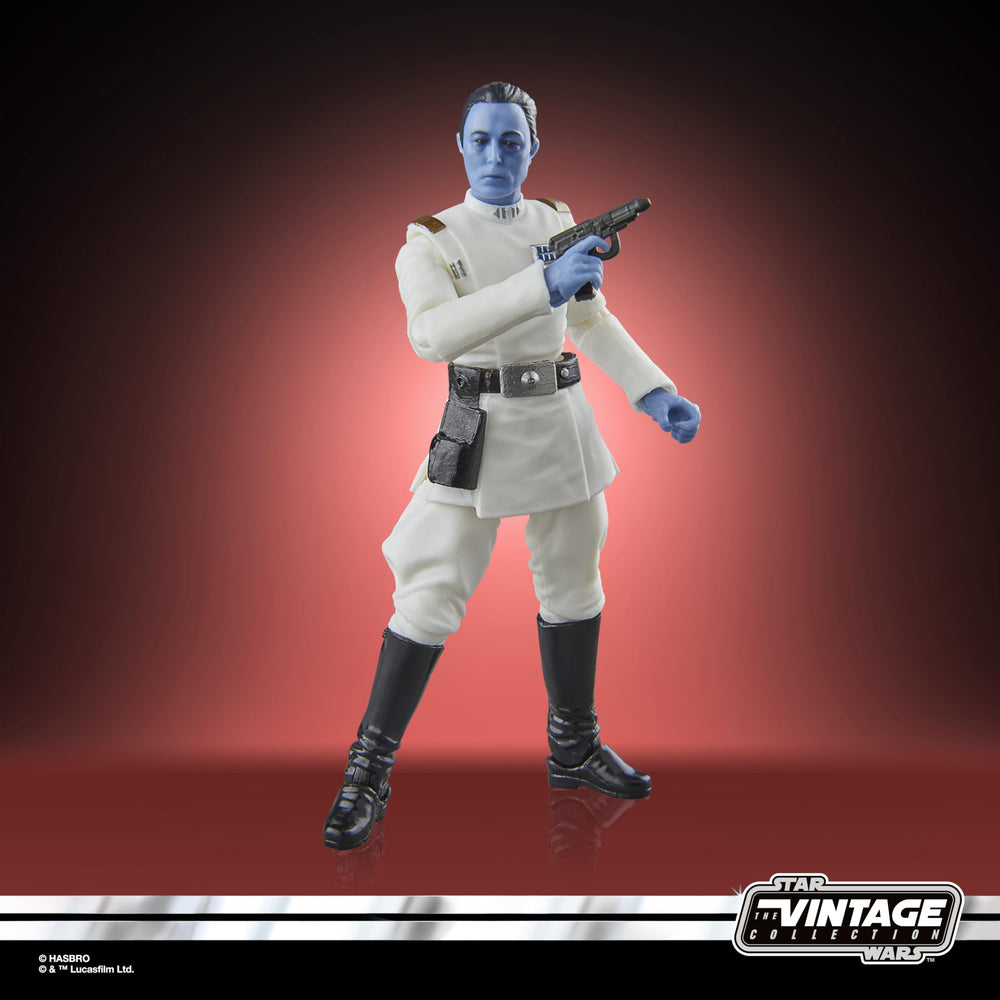 Collectible Thrawn figure shown with other Star Wars figures for display.