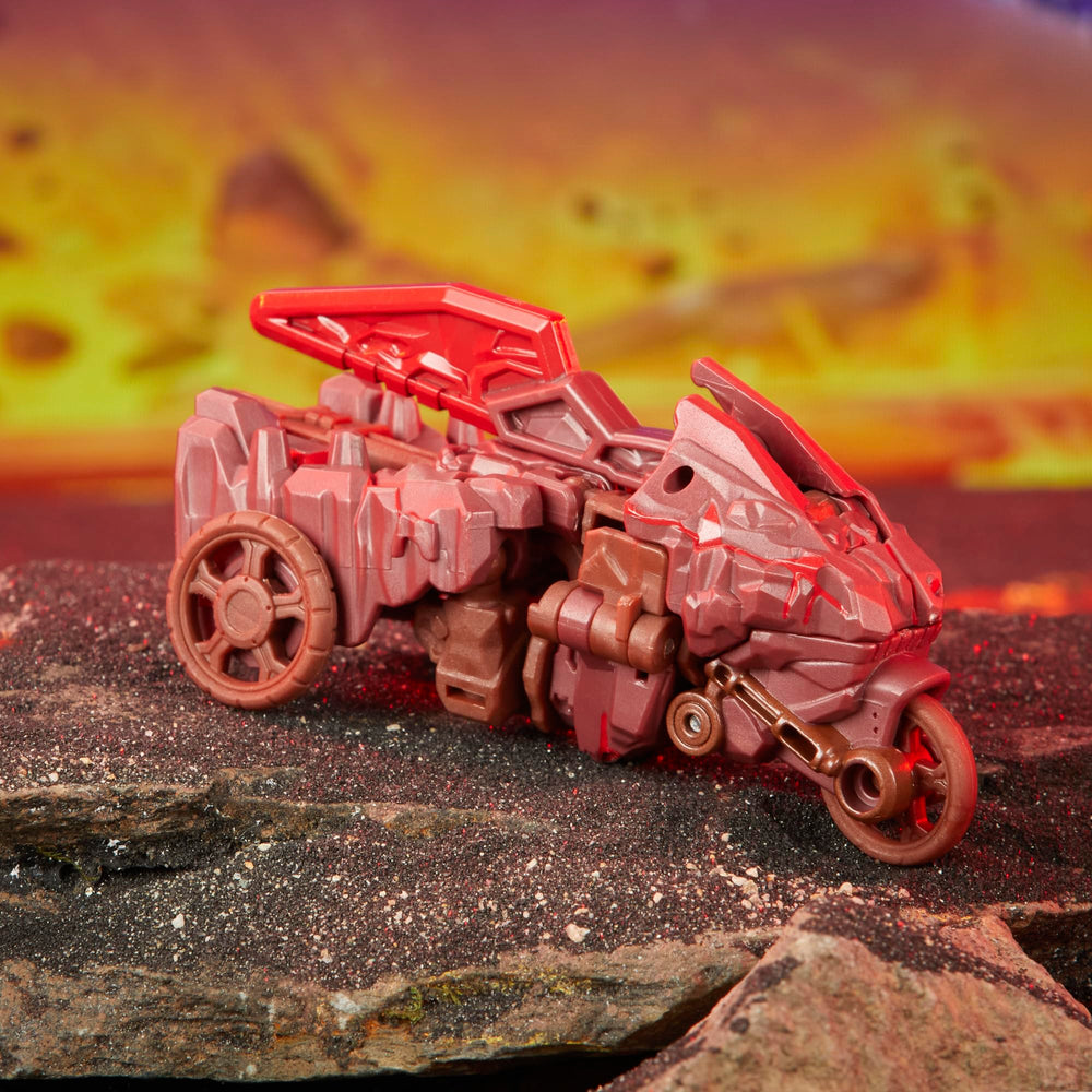 Bouldercrash in 10-step conversion from rock creature to motorcycle
