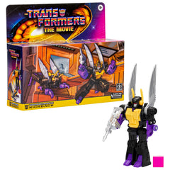 Hasbro Transformers Kickback with classic box art for nostalgic display