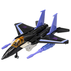 Hasbro Transformers Skywarp with two null-ray accessories for dynamic pretend battles.