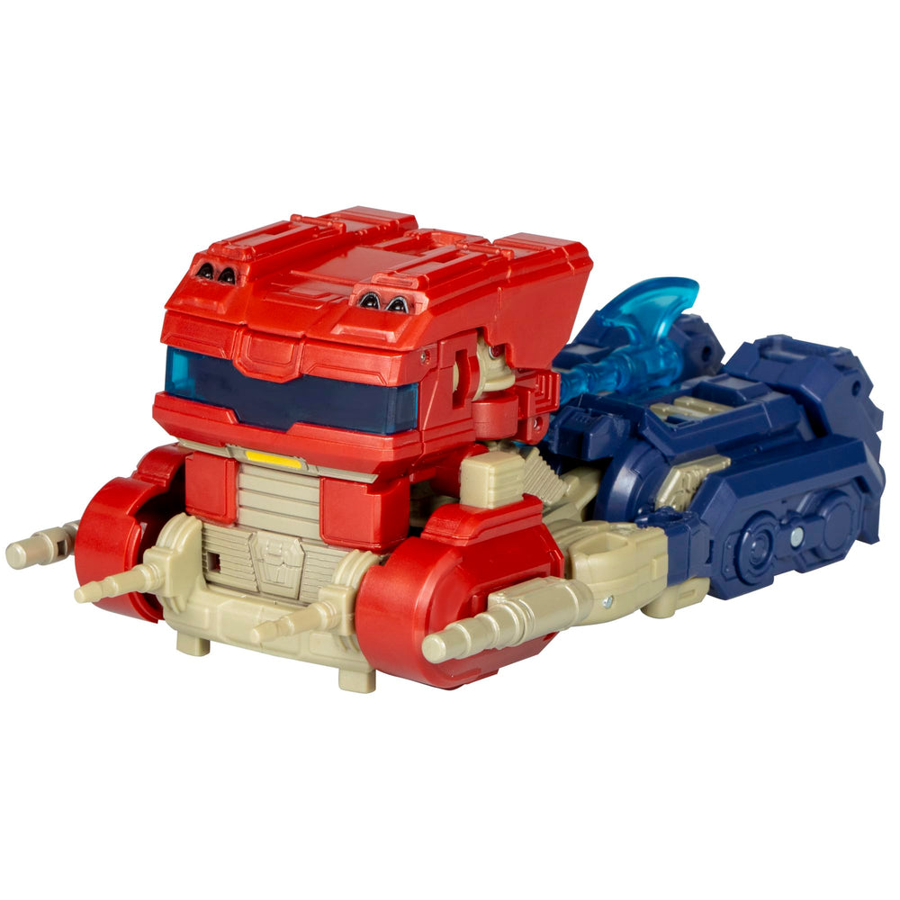 Included accessories: blaster and Energon Axe for versatile action.