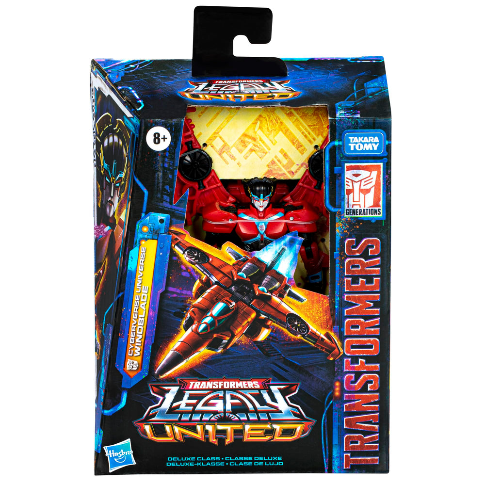 Hasbro Windblade in jet mode ready for flight poses and imaginative play.