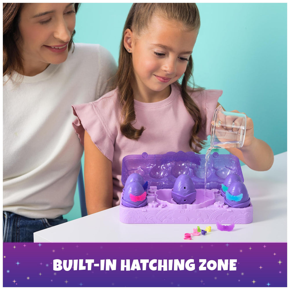Hatchimals Alive Neon Rainbow Water Hatch: eggs reveal with color-changing water.