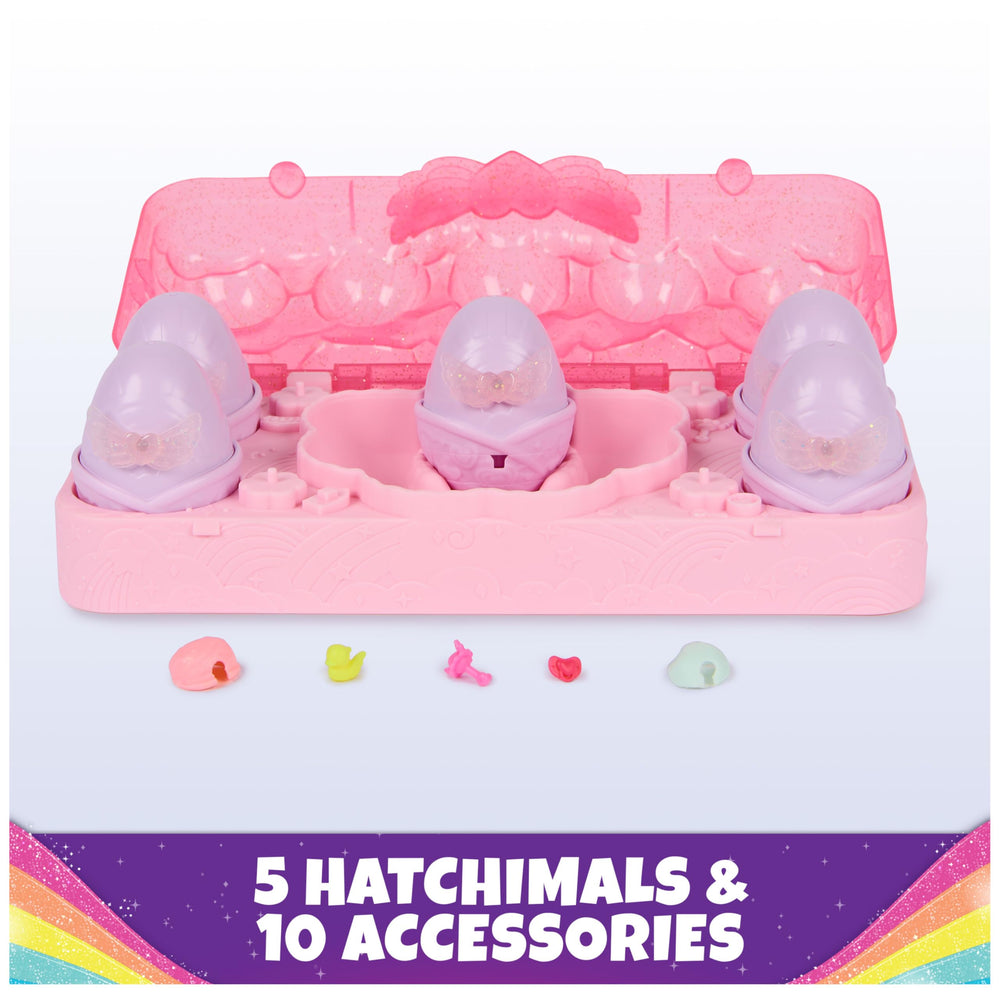 Hatchimals Alive Rainbow Splash Carton with wings and accessories for pretend play