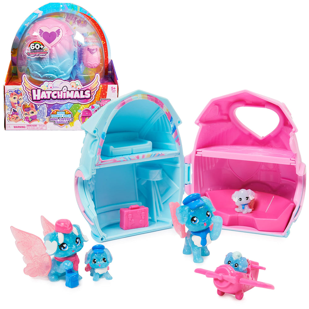 Hatchimals CollEGGtibles family pack home playset with egg home for imaginative play
