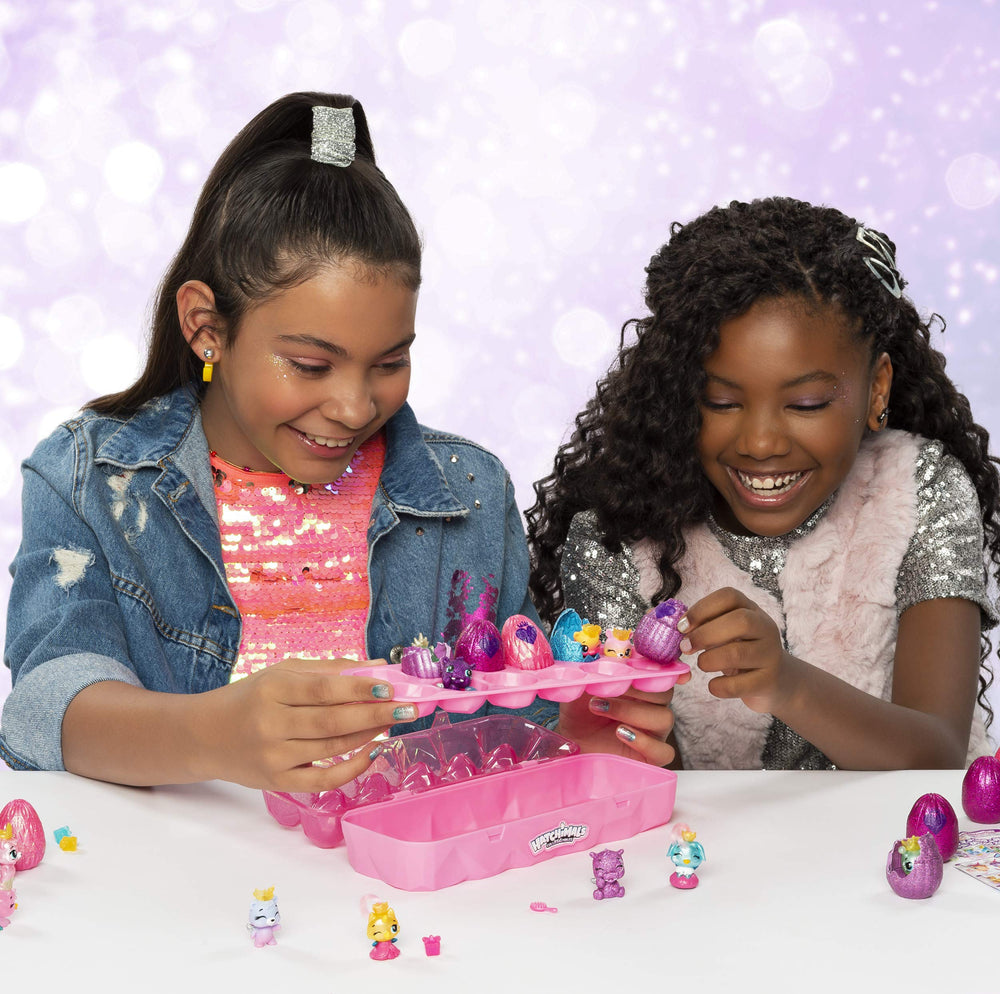 Hatchimals CollEGGtibles jewelry box display case with secret tray.