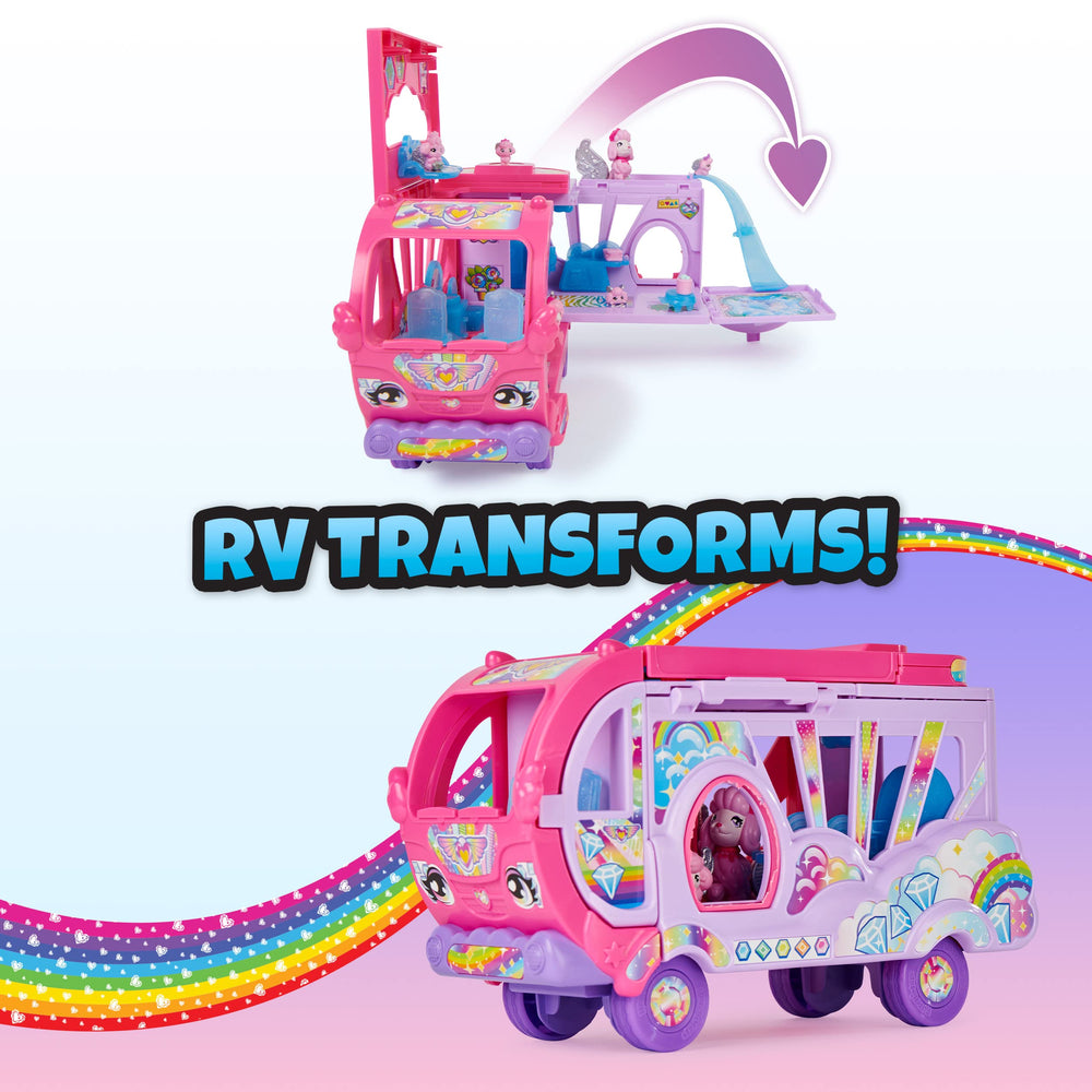Hatchimals Rainbow-Cation Camper interior decor and stickers