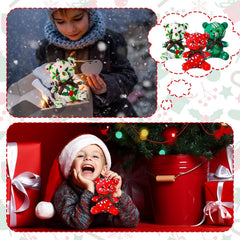 Haull Christmas mini bears soft-texture close-up emphasizes cuddly feel