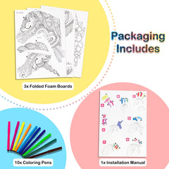 Hautton 3D coloring puzzle gift packaging ready for gifting