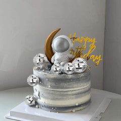 HAVAGDTM disco ball toppers, 1.97 inch, dramatic focal point for larger cakes.