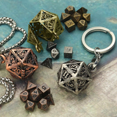 Haxtec blacksmith-style D&D dice design for RPG enthusiasts.
