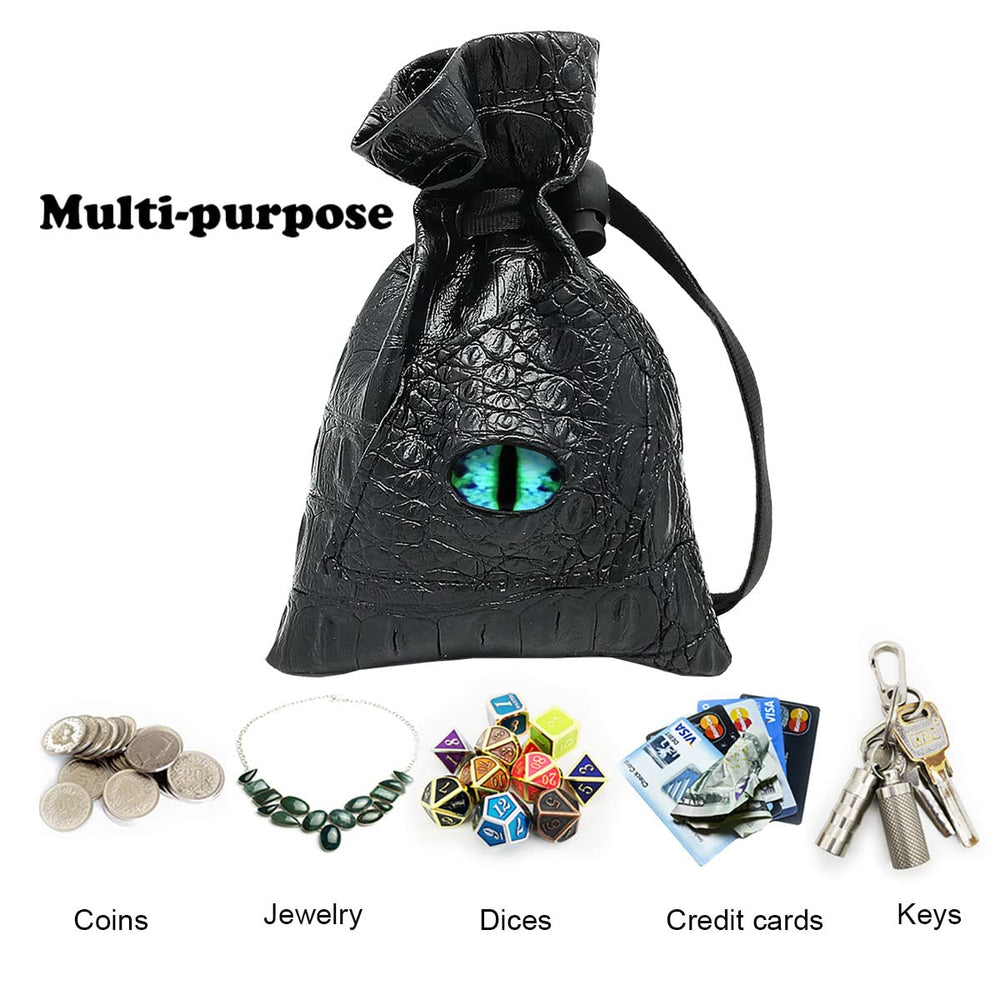 Haxtec Dragon Eye Dice Bag premium PU leather for durable gaming use