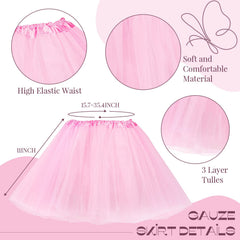 Haysandy pink tutu skirt provides soft, fluffy movement for dance sessions
