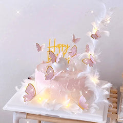 Hazyore butterfly wall decor option extends use beyond the cake