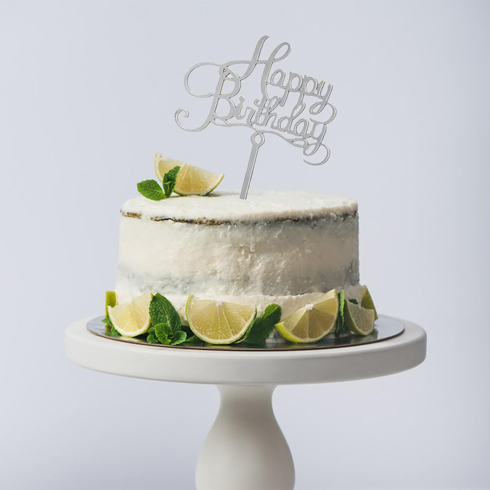 Hazyore glittery Happy Birthday toppers enhance cupcakes with chic festive flair.