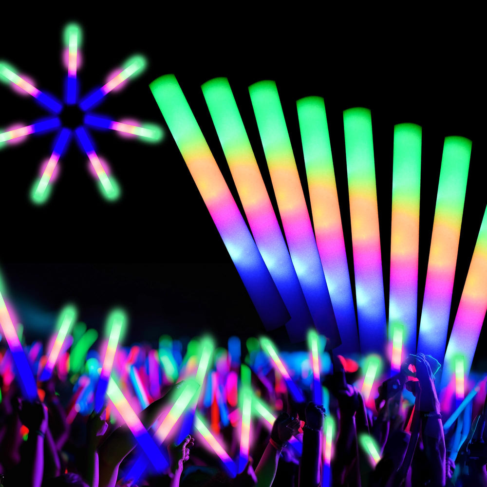 HBYLXTJ SVYIQ 13-inch foam glow stick glows in multicolor for long-lasting party visibility