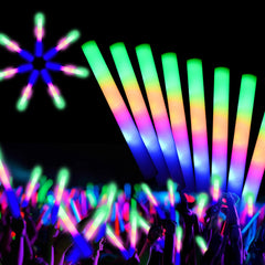 HBYLXTJ SVYIQ 13-inch foam glow stick glows in multicolor for long-lasting party visibility