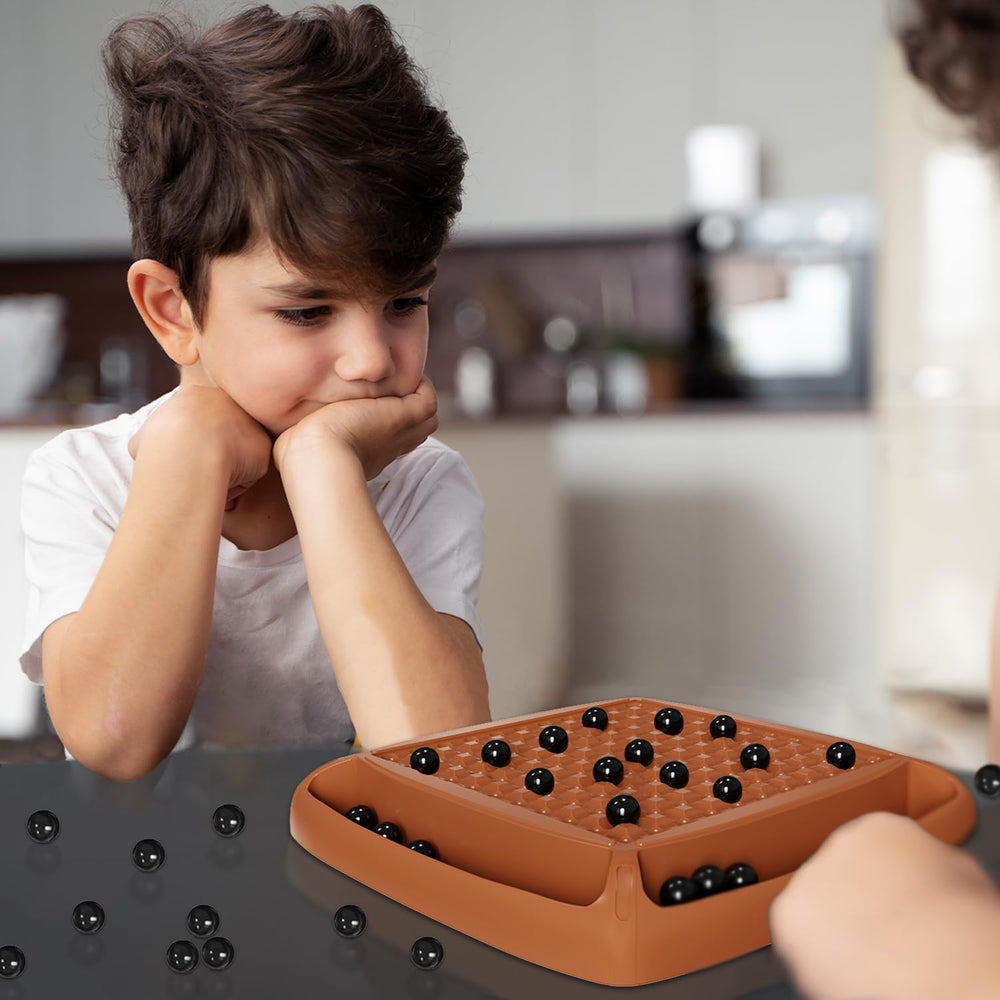 Two to four players enjoy Hcusus magnetic chess setup