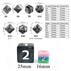 HD giant black 25mm D12 dice with glossy finish for tactile gameplay