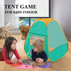 HDUAWHE play tent with bright mesh windows for ventilation and visibility