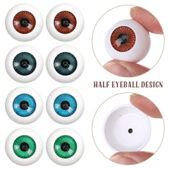 Healifty acrylic eyeballs closeup shows realistic veins.