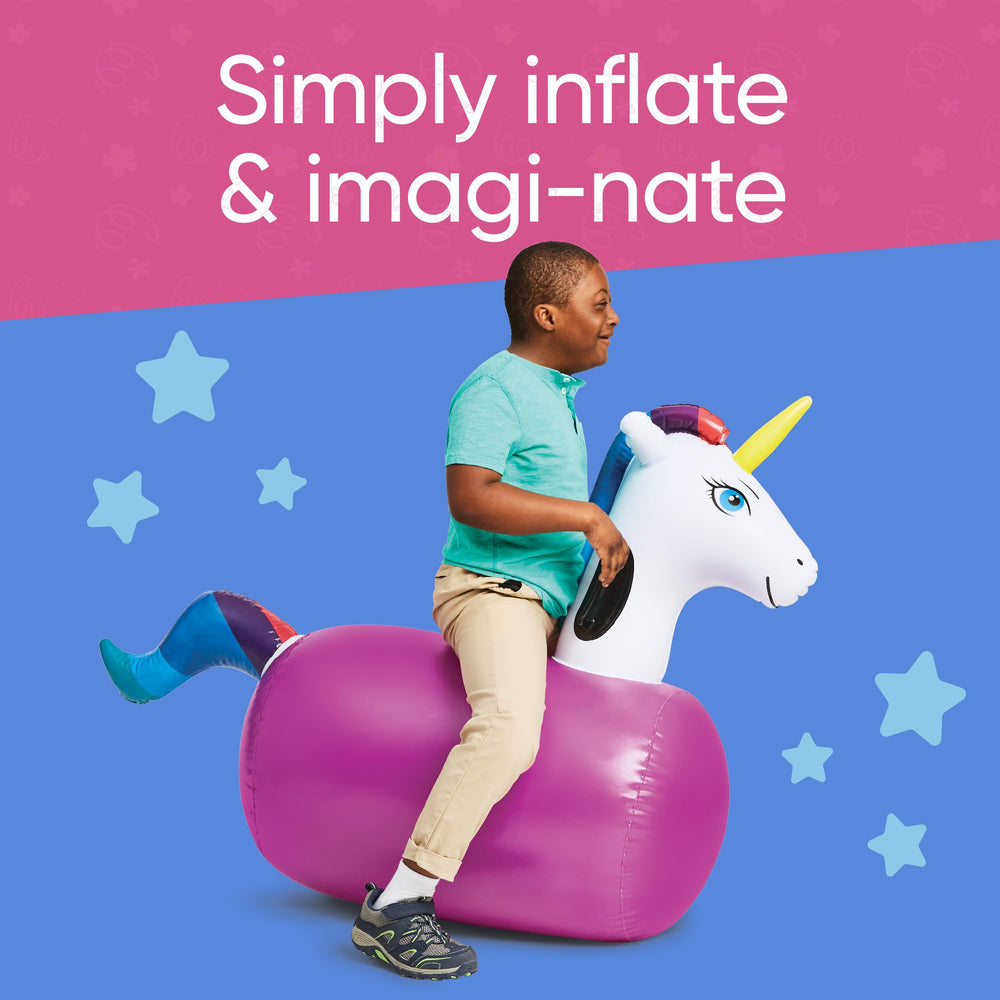 HearthSong Hop N Go unicorn bouncer quick inflation demonstration