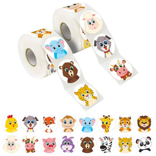 Hebayy round dog design stickers for classroom rewards and crafts.