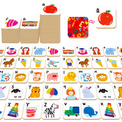 Hebayy Alphabet Memory Game with 52 cards for engaging letter matching and early literacy practice.