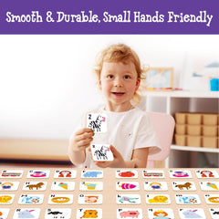 Hebayy Alphabet Memory Game non-toxic-ink keeps playtime safe and clean.