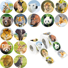 Hebayy 600pc animal stickers on perforated sheets for quick sharing and classroom rewards.