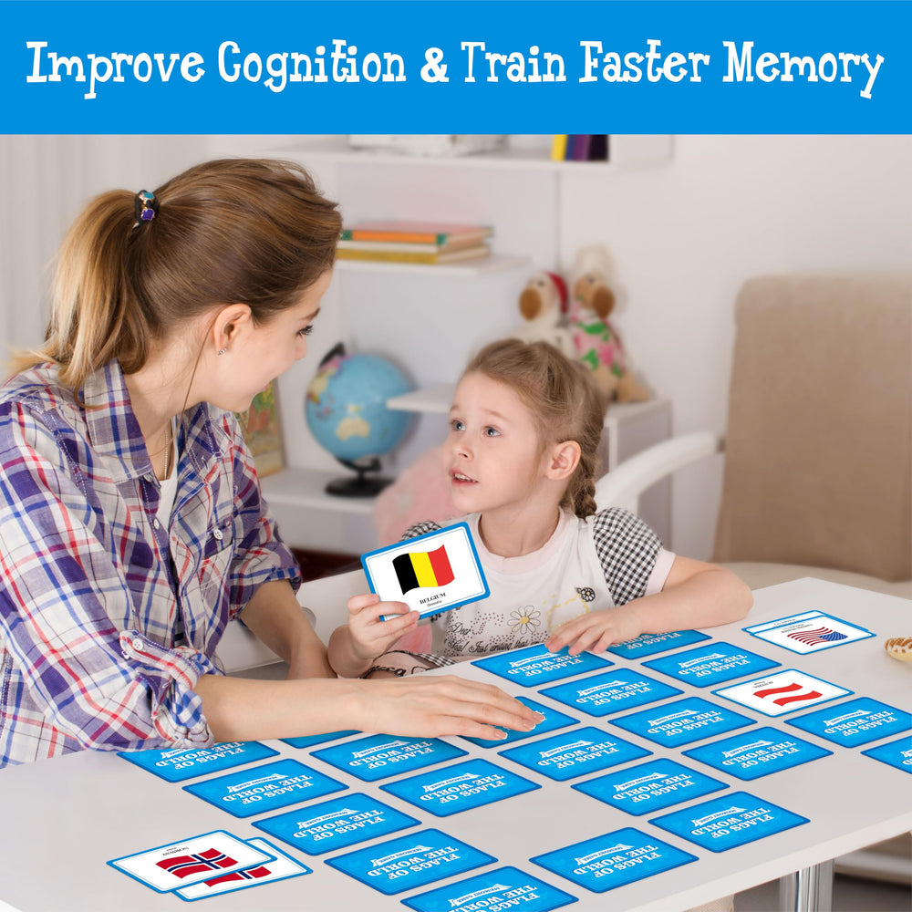 Hebayy flag cards durable set for repeated play and quick recognition.