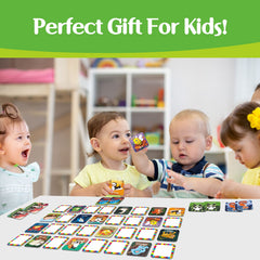 Kids playing memory game together promotes social interaction and focus