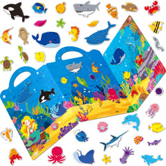 Hebayy reusable jelly sticker book cover for durable on-the-go play