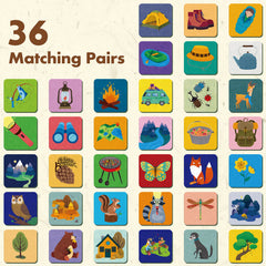 Hebayy memory match kids table play enhances concentration and interaction.