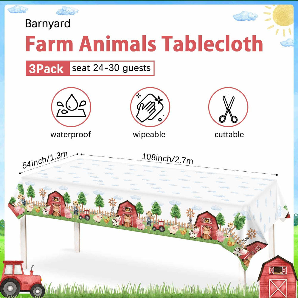 Heboland farm party decor ready-to-use for quick setup