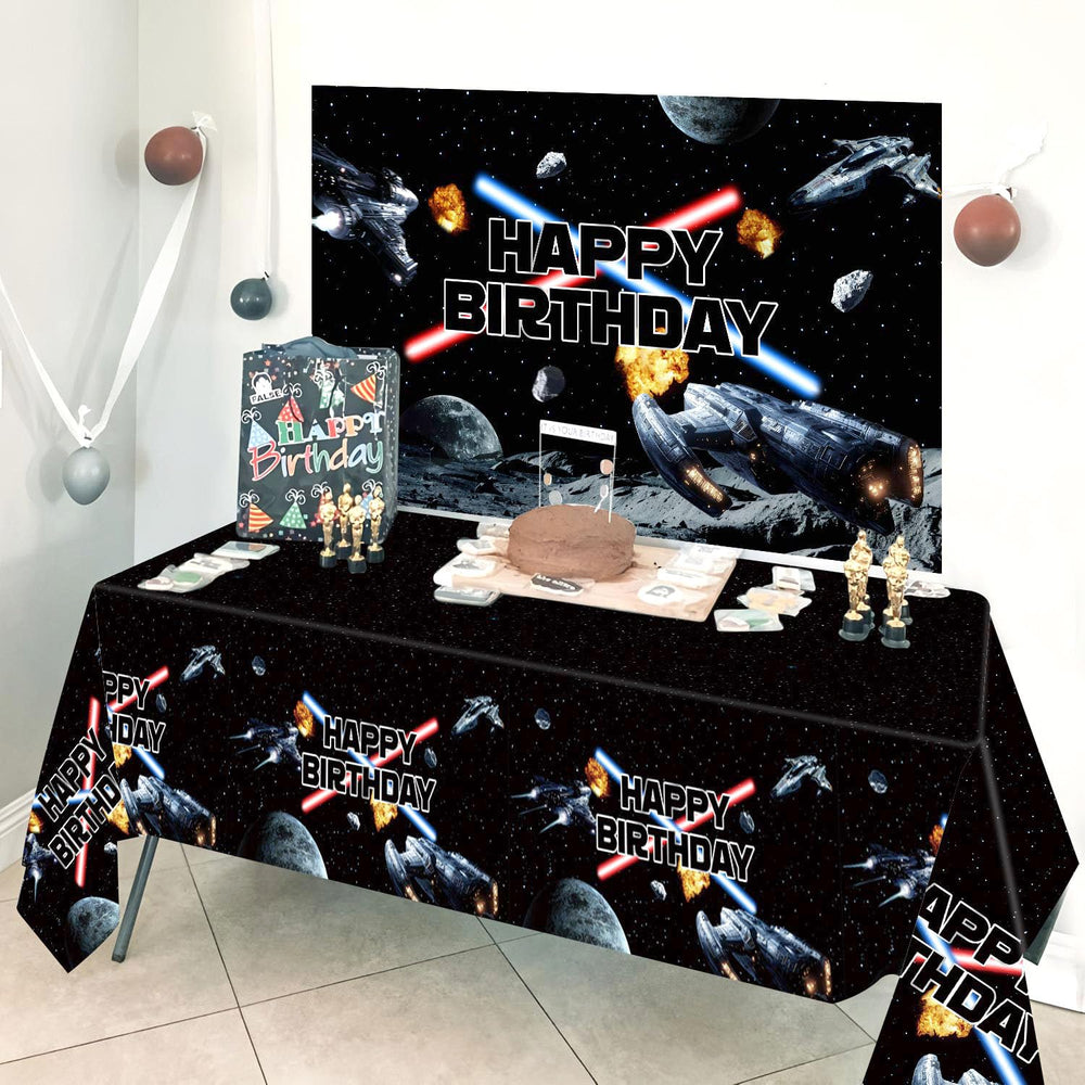 Heboland 54x108 inch tablecloth fits large party tables.