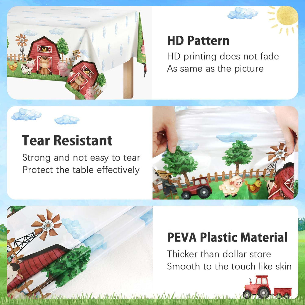 Heboland tablecloth flatlay design for planning your party
