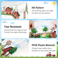 Heboland tablecloth flatlay design for planning your party