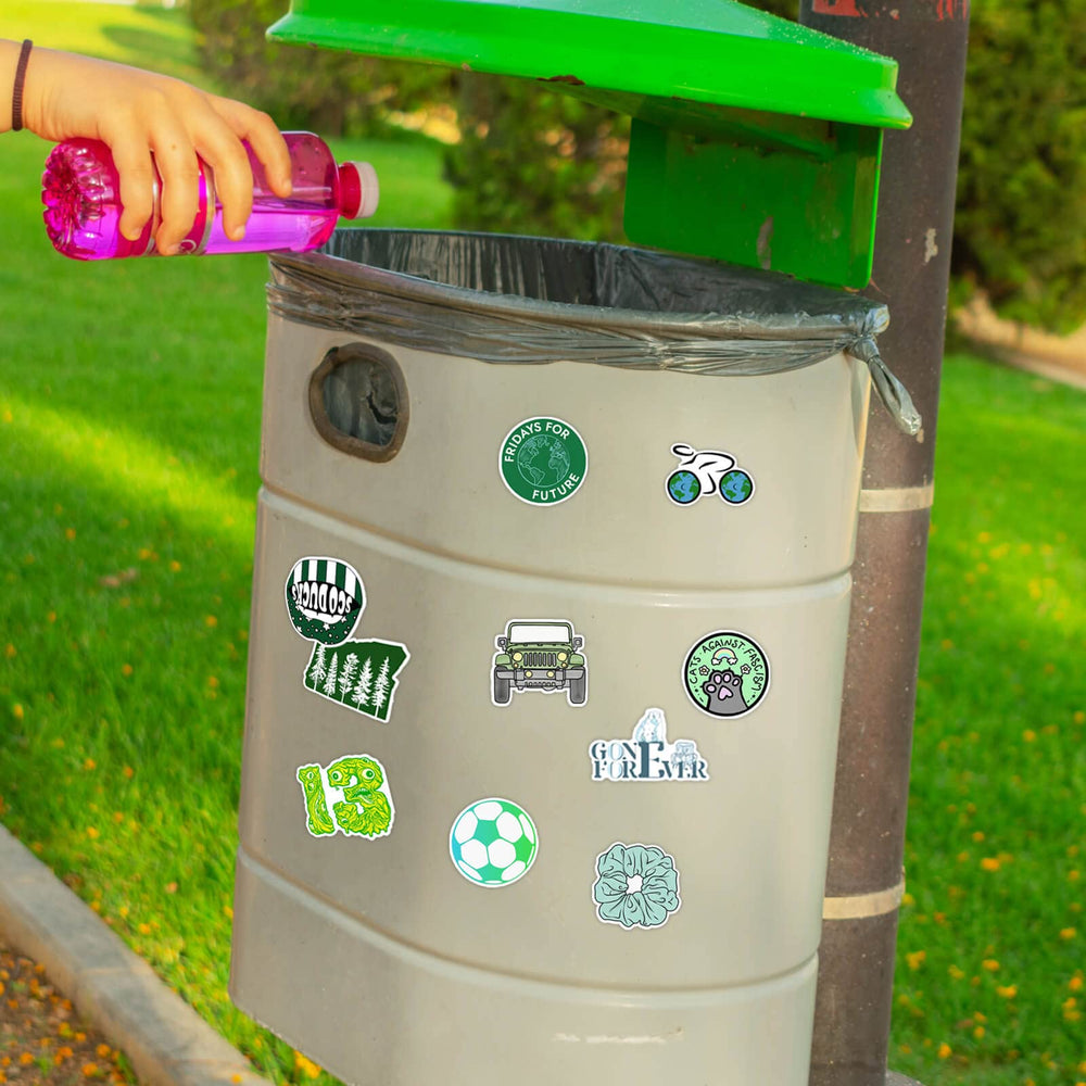 Hebraeos Earth Day stickers for skateboards offer flexible vinyl that resists peeling