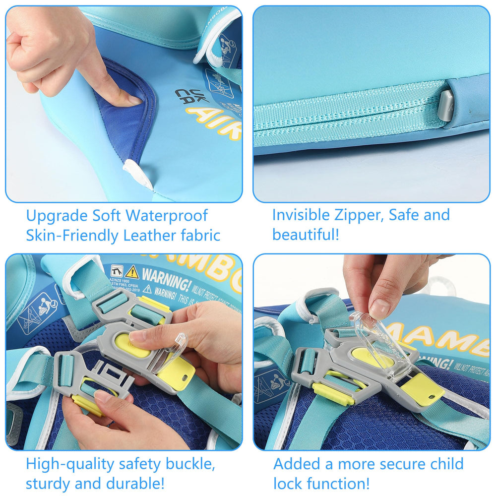 HECCEI Mambobaby Float adjustable buckle fits growing babies securely.