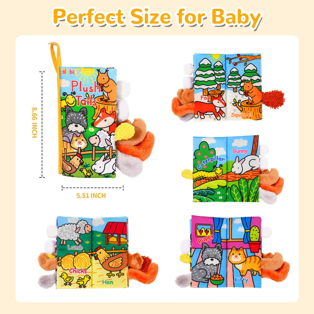 HECCEI baby cloth book machine-washable for easy cleaning after adventures.
