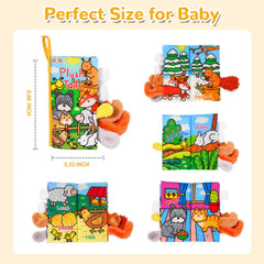 HECCEI baby cloth book machine-washable for easy cleaning after adventures.